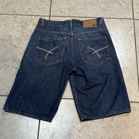 Ecko Unltd Y2K Baggy Embroidered Logo Men's Denim Jorts Tag Size:34 (Actual: 36) - Picture 3 of 4